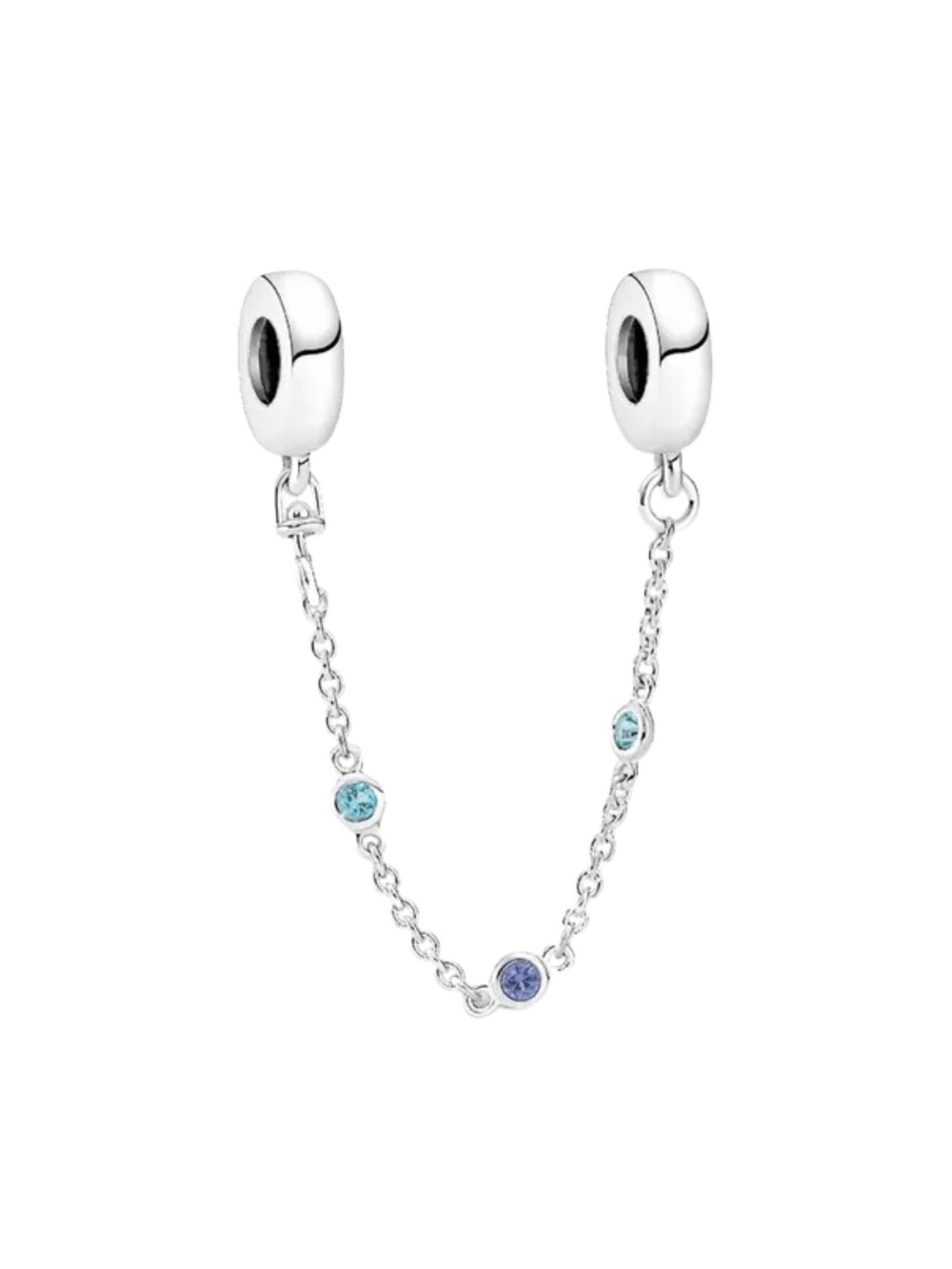 New Triple Blue Stone Safety Chain